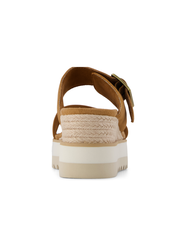 Sandalias mules de mujer Diana de piel marrón