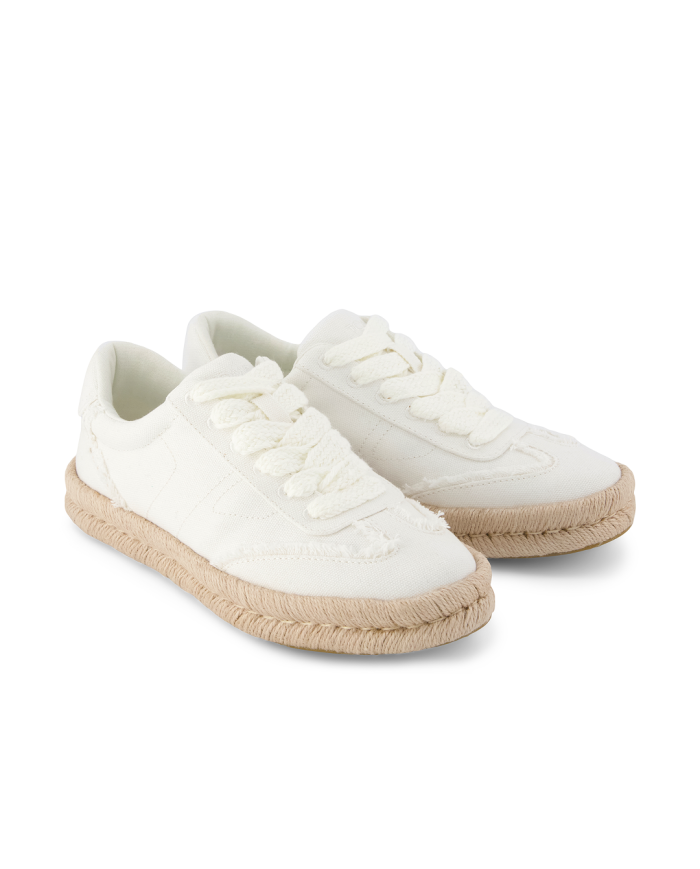 Zapatillas de mujer Jesse algodón blanco