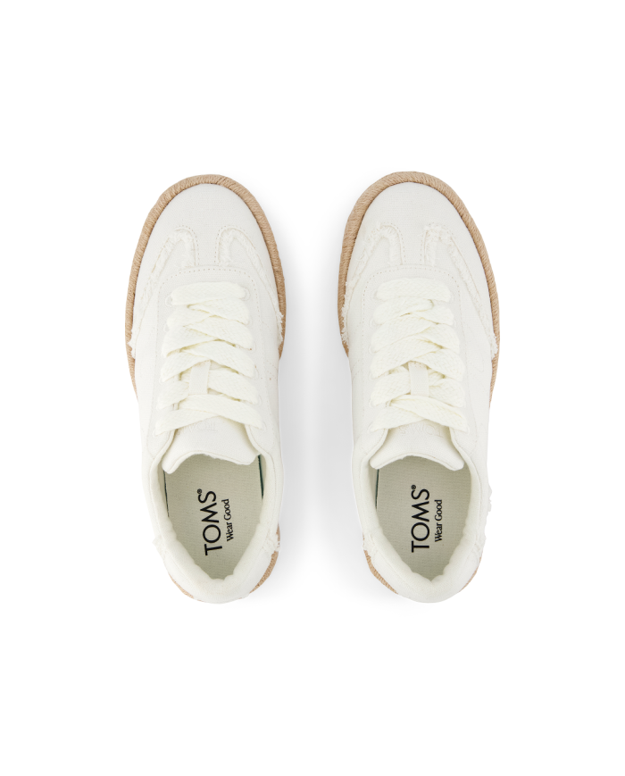 Zapatillas de mujer Jesse algodón blanco