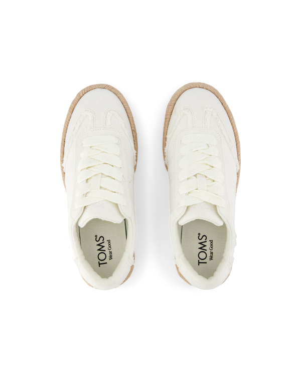 Zapatillas de mujer Jesse algodón blanco