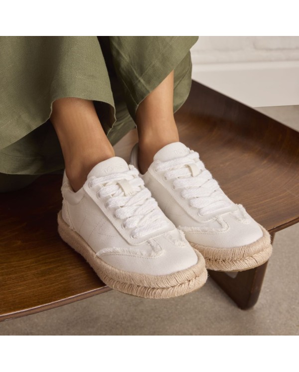 Zapatillas de mujer Jesse algodón blanco