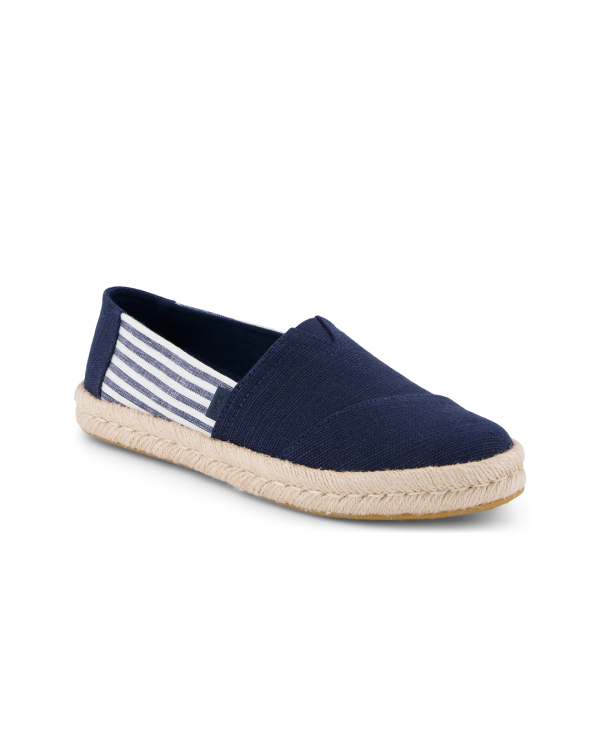 Alpargatas de mujer Rope slip-on marino rayas náuticas