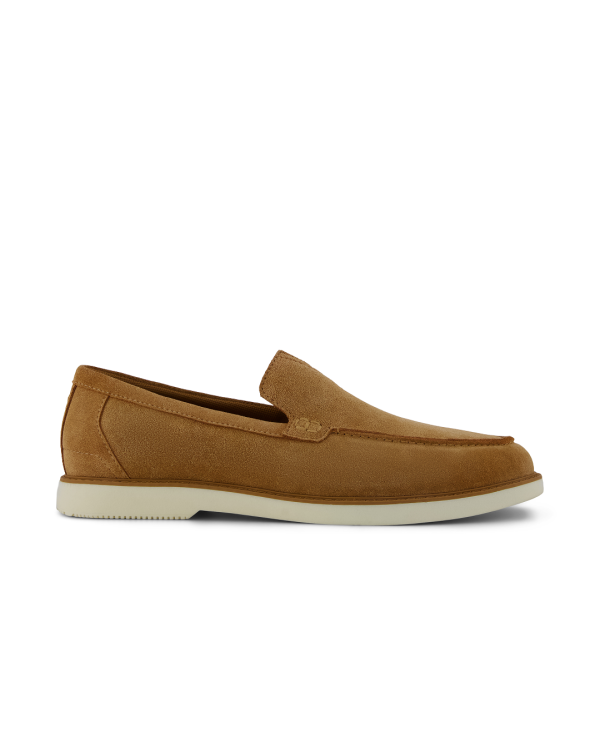 Mocasín de hombre Marcos de ante marrón
