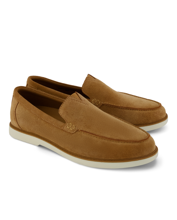 Mocasín de hombre Marcos de ante marrón