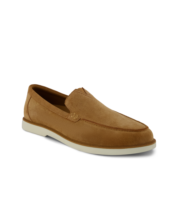 Mocasín de hombre Marcos de ante marrón