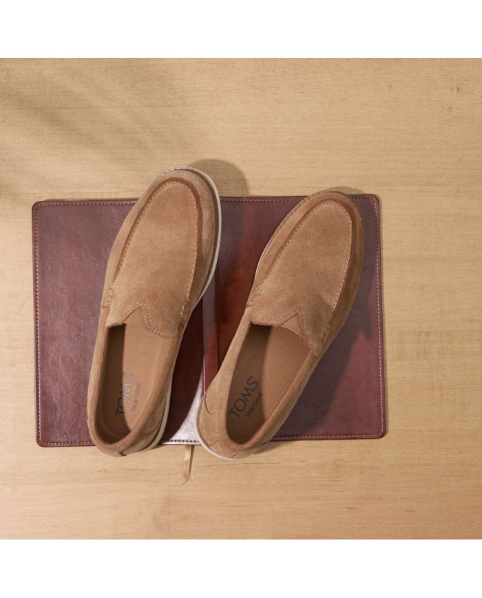Mocasín de hombre Marcos de ante marrón