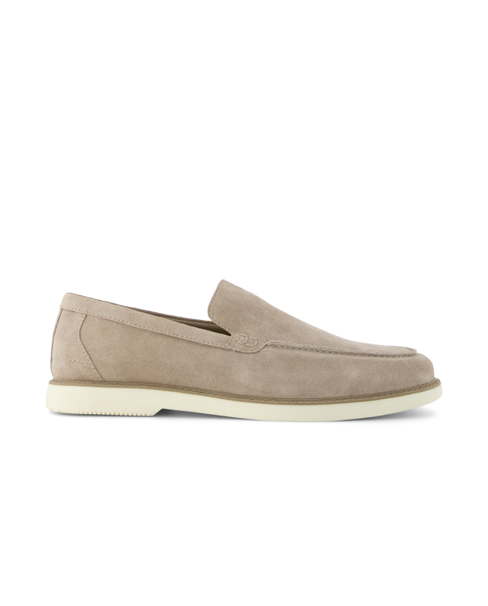 Mocasín de hombre Marcos de ante beige