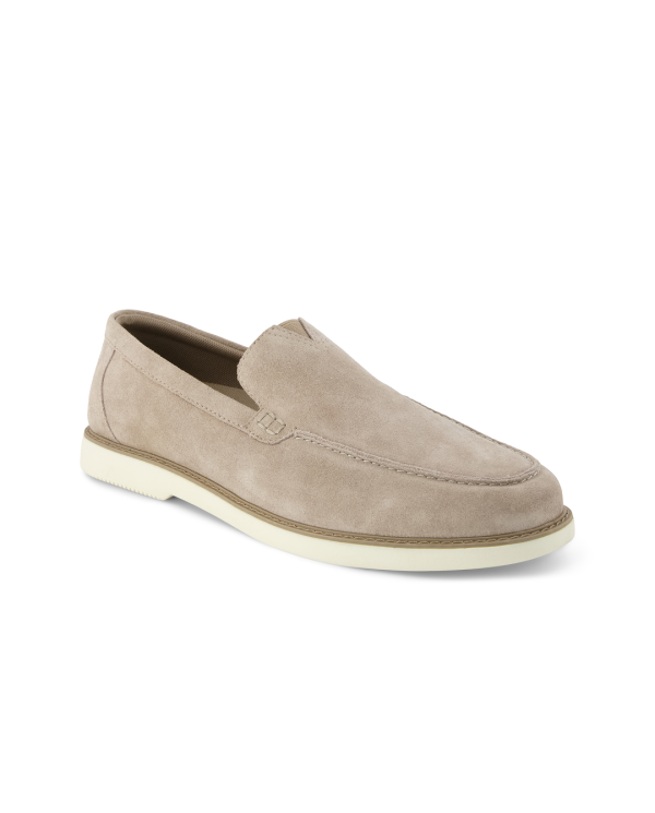 Mocasín de hombre Marcos de ante beige