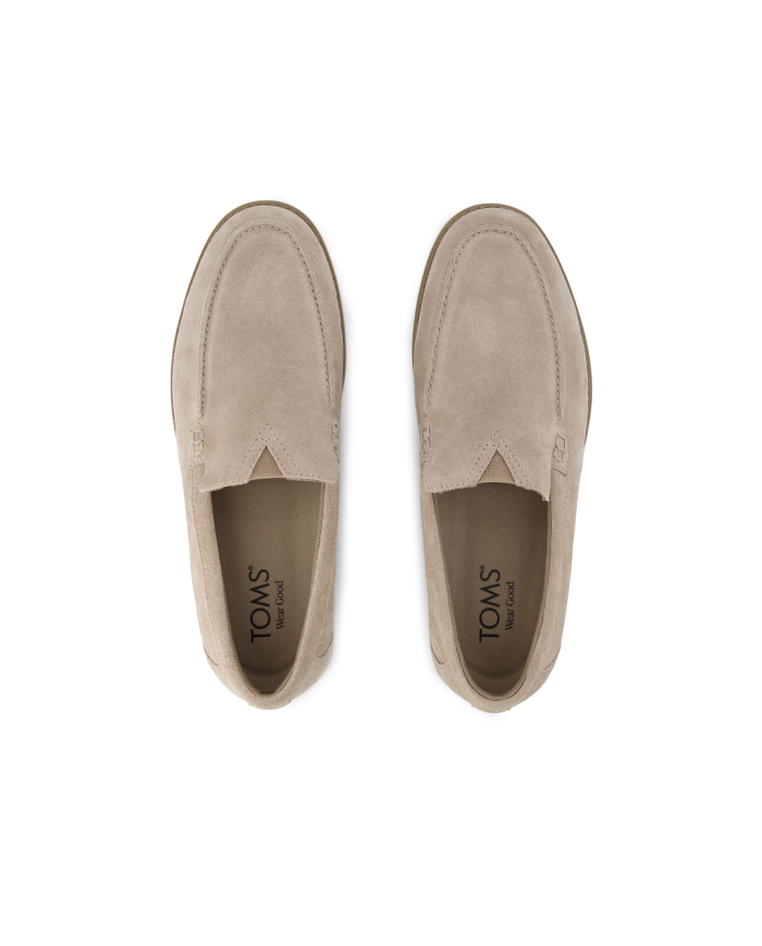 Mocasín de hombre Marcos de ante beige