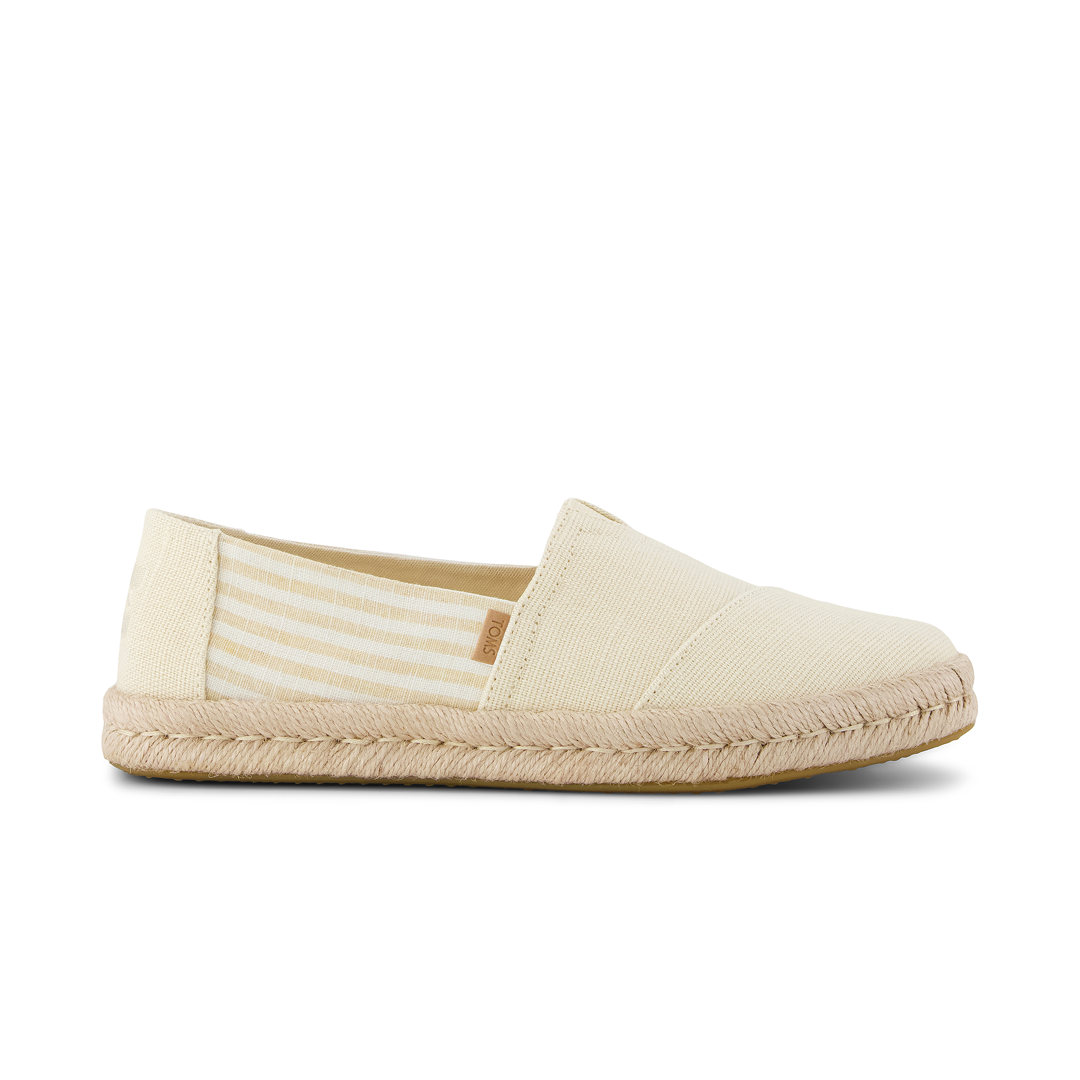 Toms Alpargatas de mujer Rope 2.0 beige y rayas