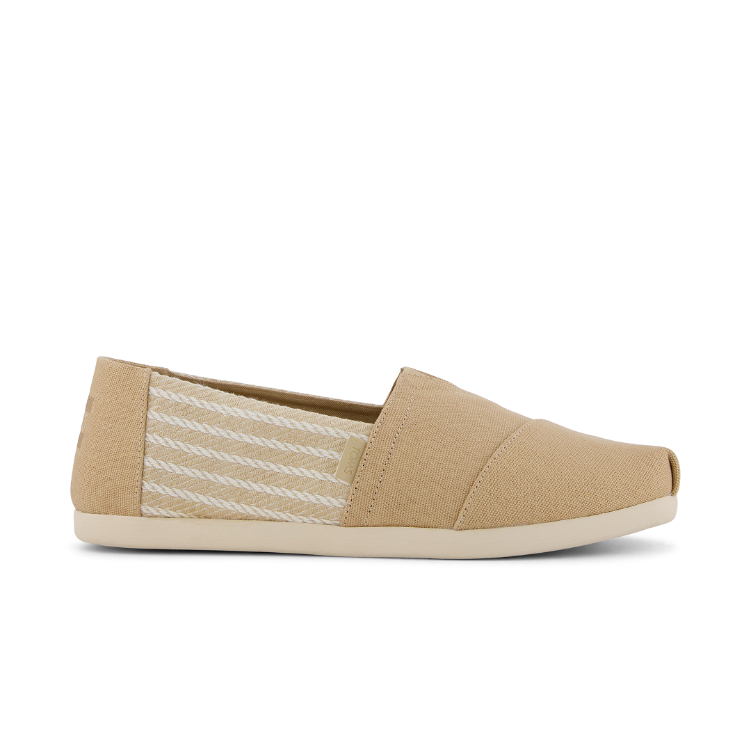 Toms Alpargatas de hombre clásicas marrón y rayas