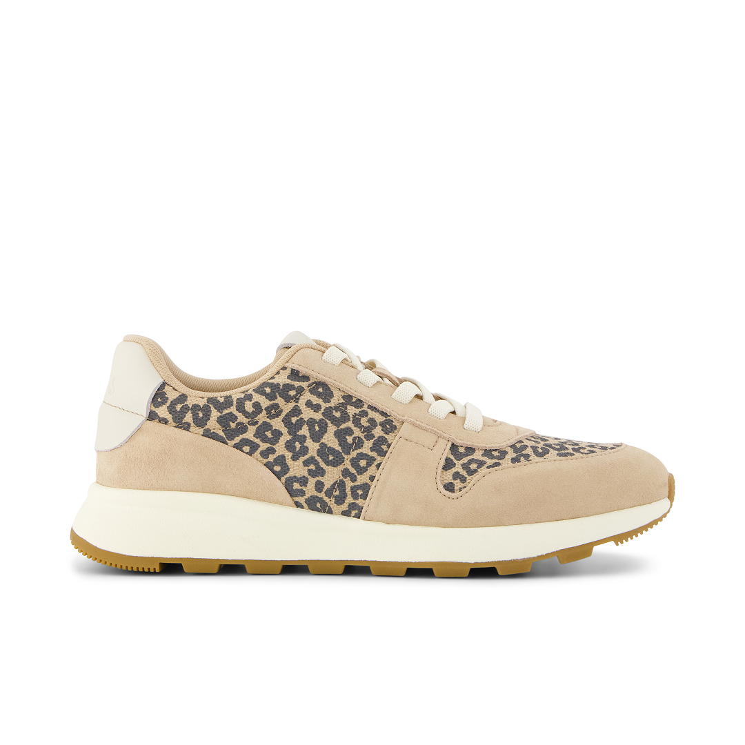 Toms Zapatillas de mujer TRVL Lite Retro repelentes al agua animal print beige