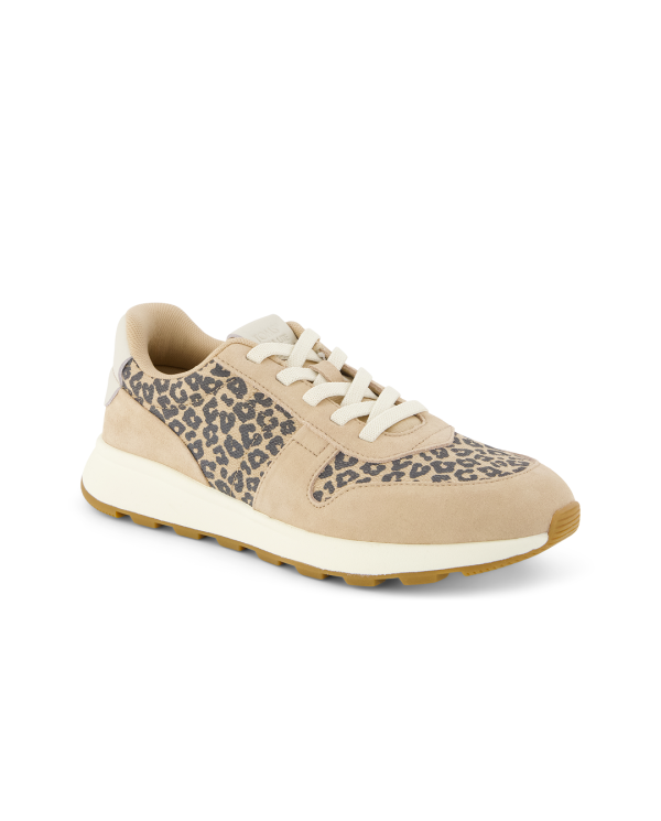 Zapatillas de mujer TRVL Lite Retro repelentes al agua animal print beige