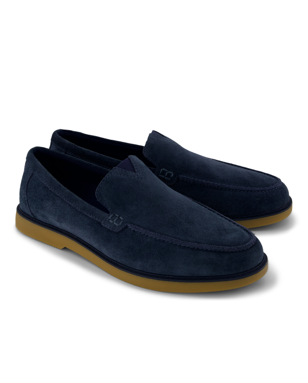 Mocasín de hombre Marcos de ante marino