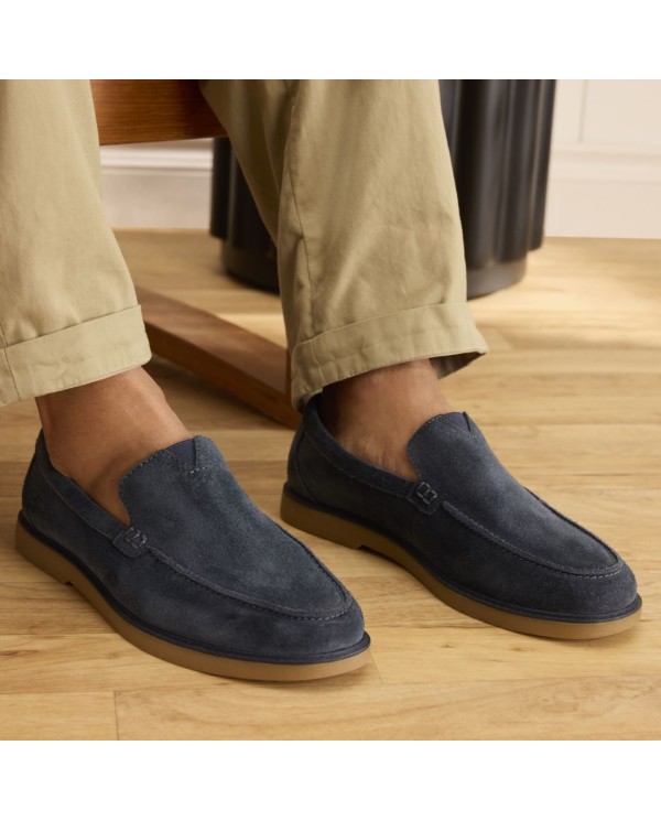Mocasín de hombre Marcos de ante marino