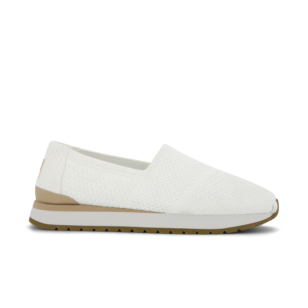 Toms Zapatillas de mujer Resident Plus punto blanco