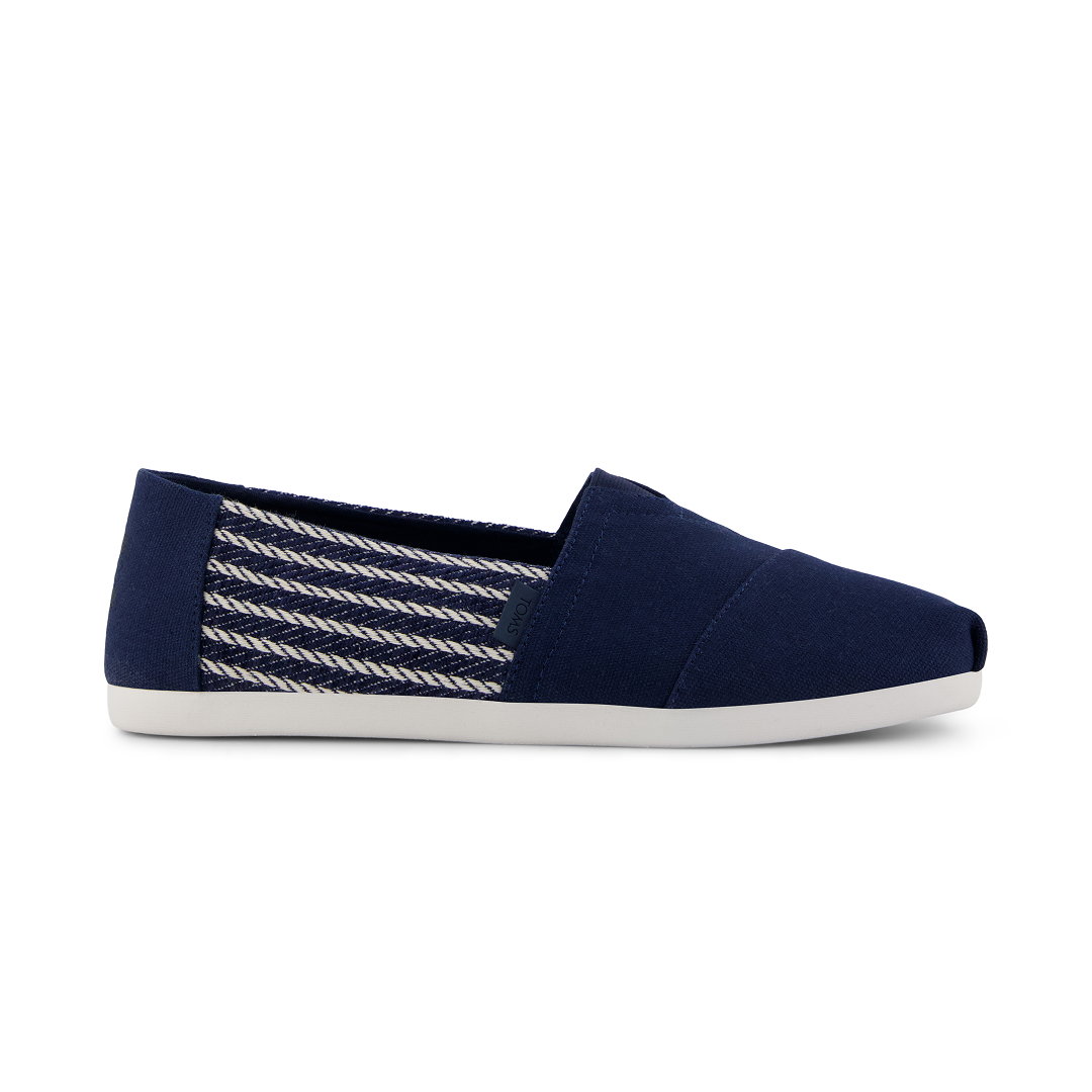 Toms Alpargatas de hombre clásicas marino rayas náuticas