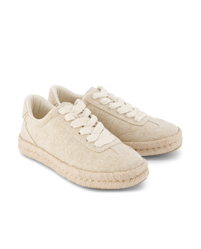 Zapatillas de mujer Jesse lona champagne