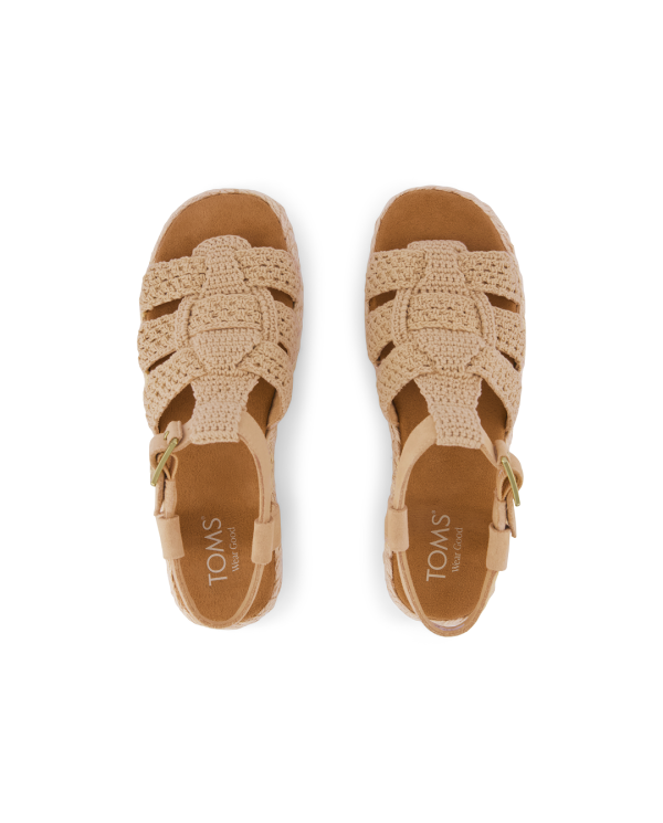 Sandalias de mujer Jac crochet caramelo
