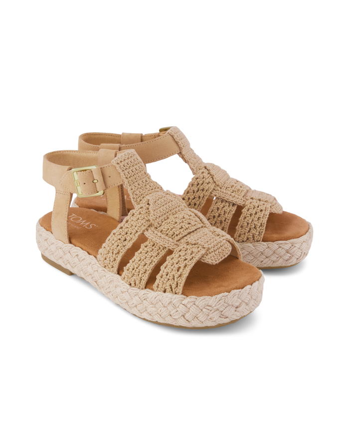 Sandalias de mujer Jac crochet caramelo