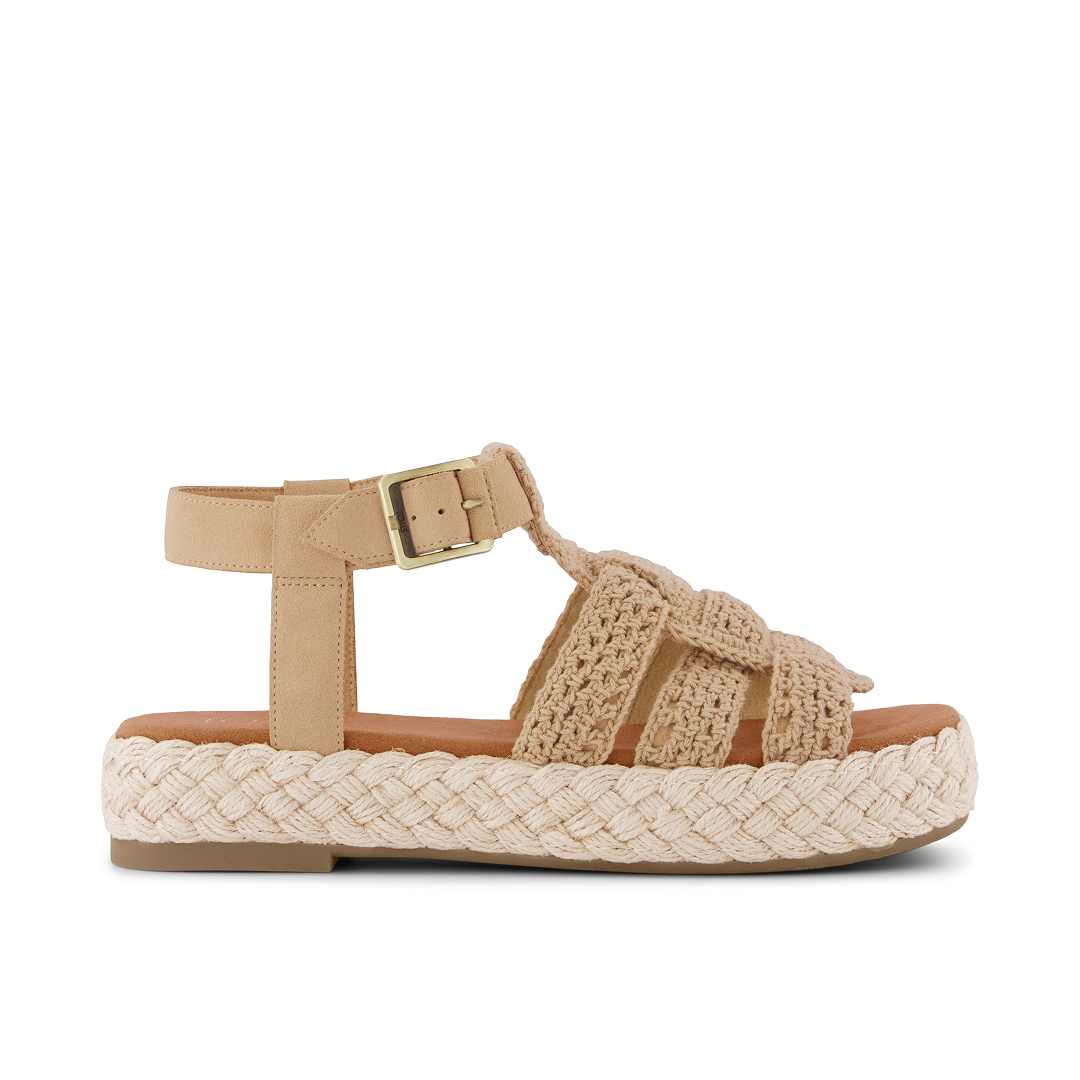 Toms Sandalias de mujer Jac crochet caramelo