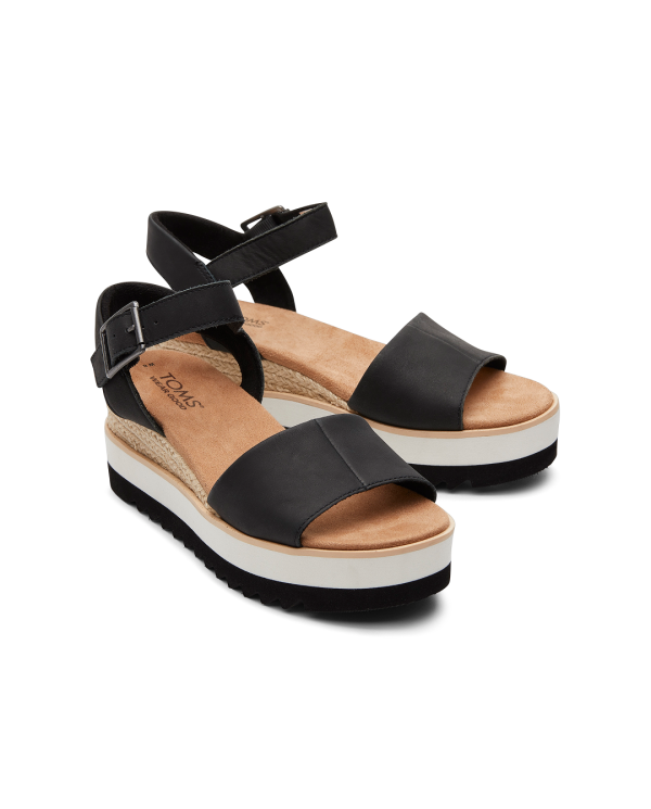 Sandalias de mujer Diana piel negro