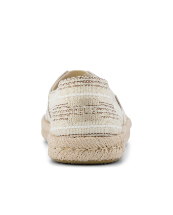 Alpargatas de mujer Rope 2.0 natural rayas metalizadas