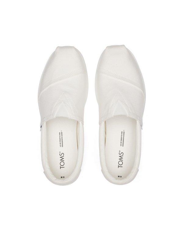 Alpargatas de hombre Alp Fwd algodón reciclado blanco