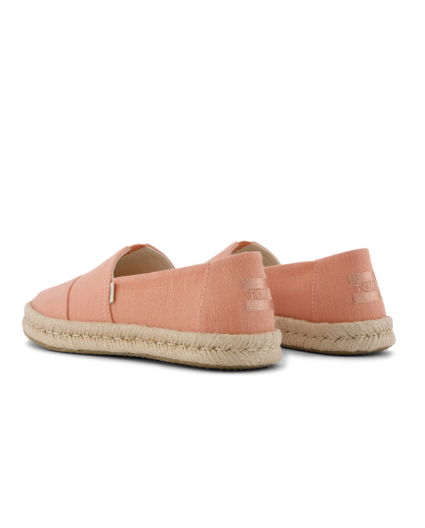 Alpargatas de mujer Rope 2.0 coral algodón reciclado