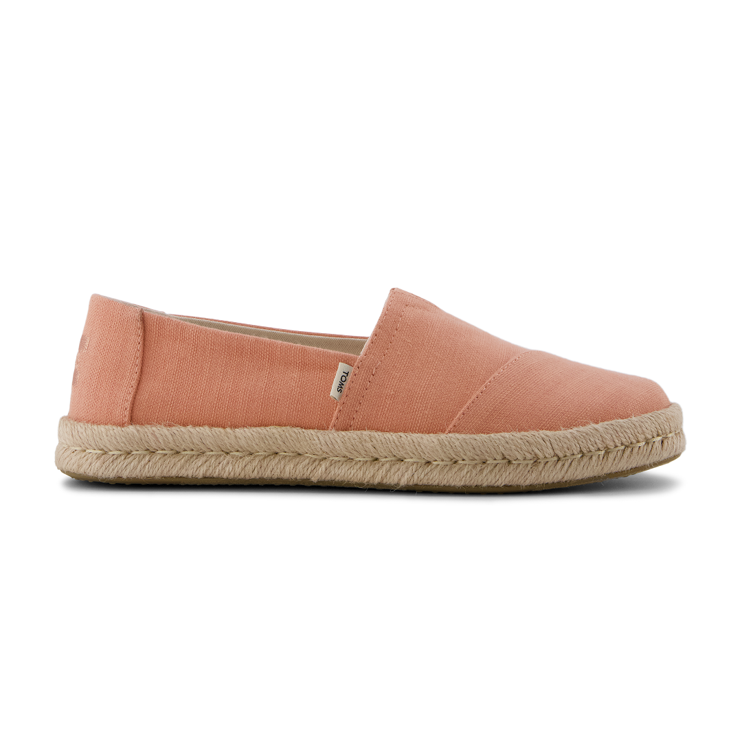 Toms Alpargatas de mujer Rope 2.0 coral algodón reciclado