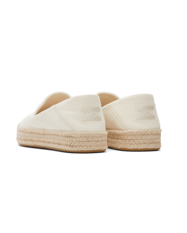 Alpargatas de mujer Carolina natural claro algodón
