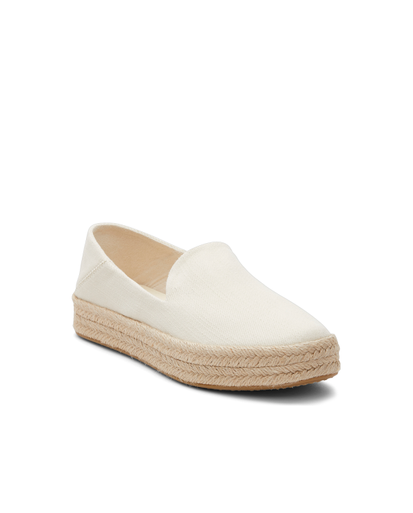 Alpargatas de mujer Carolina natural claro algodón