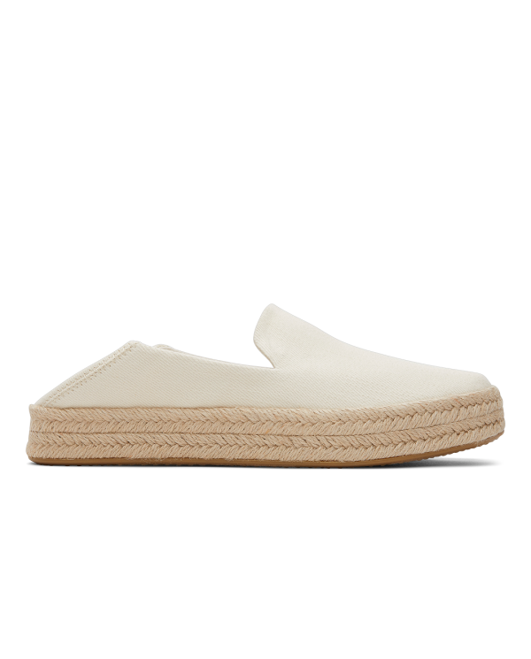 Alpargatas de mujer Carolina natural claro algodón