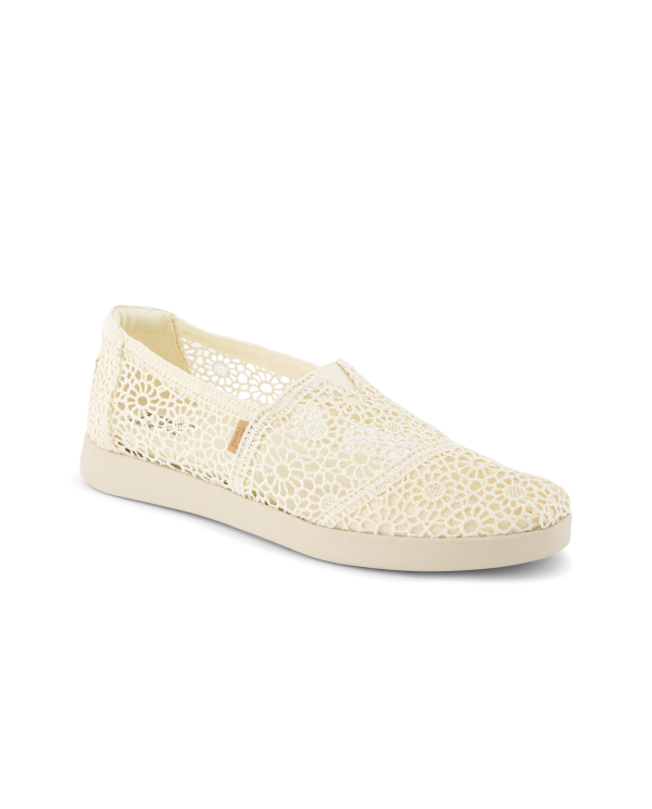 Alpargatas de mujer Plus crochet natural