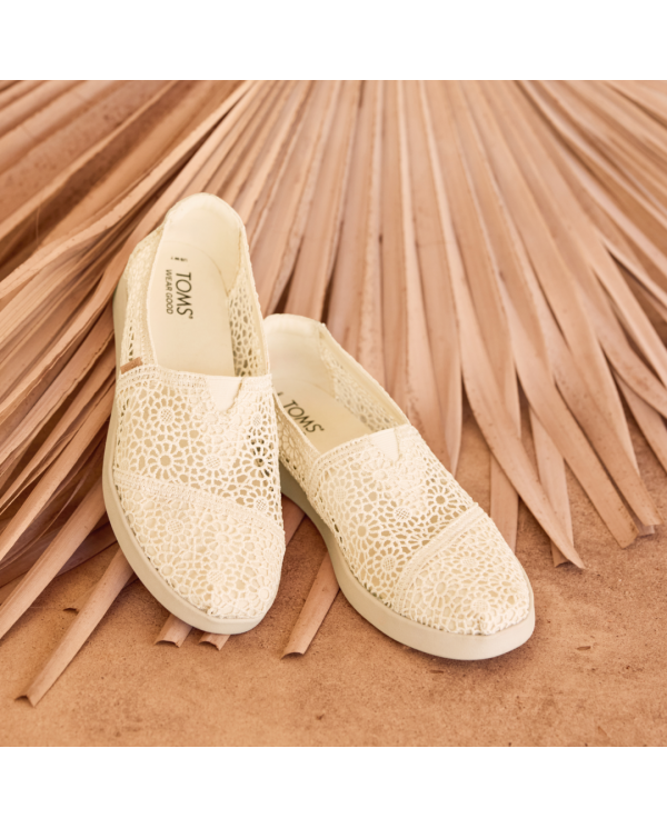 Alpargatas de mujer Plus crochet natural