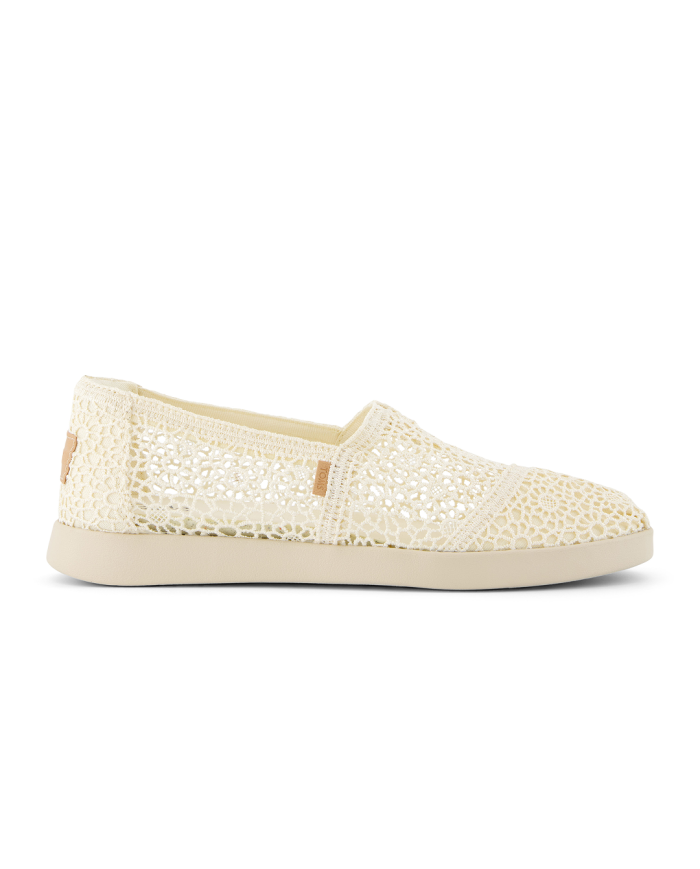 Alpargatas de mujer Plus crochet natural