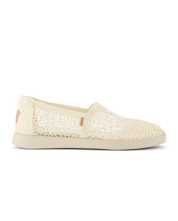 Alpargatas de mujer Plus crochet natural