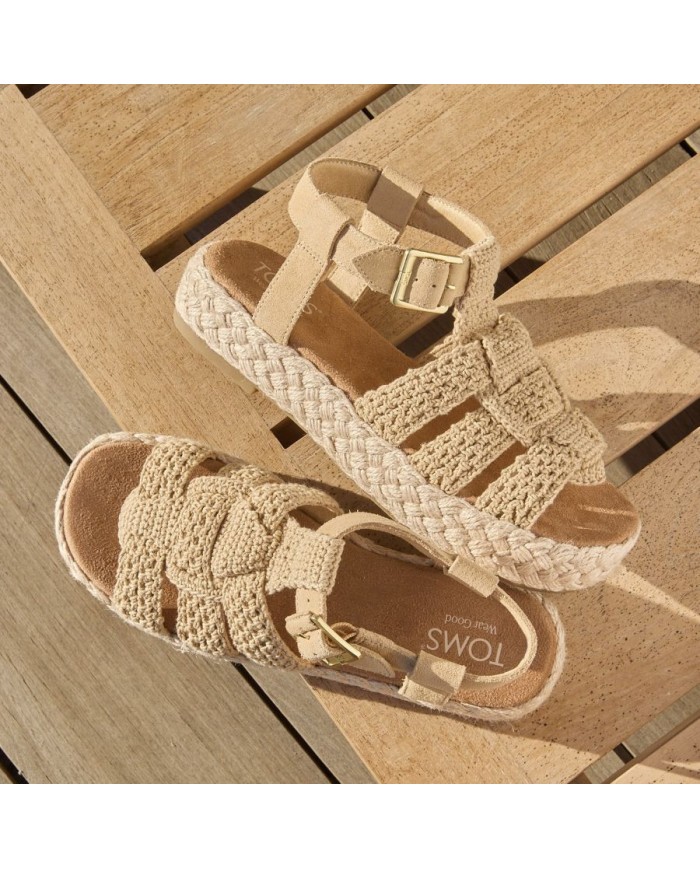 Sandalias de mujer Jac crochet caramelo