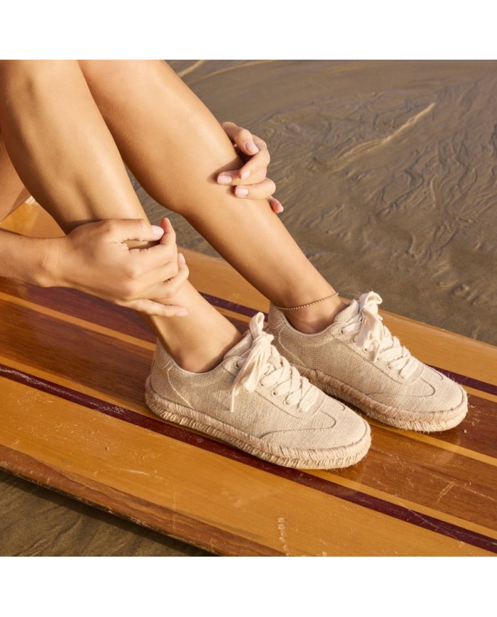 Zapatillas de mujer Jesse lona champagne