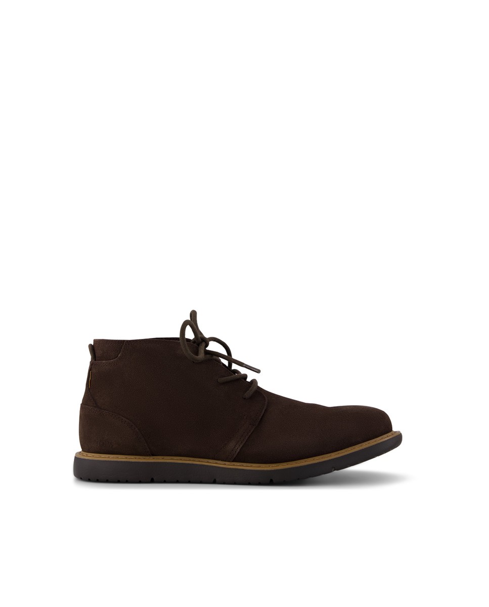 Toms Botas de hombre Navi repelente al agua ante marrón chocolate