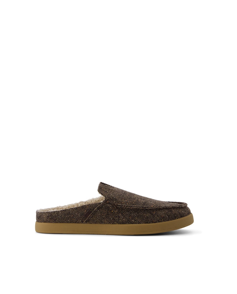 Toms Alpargatas mule de hombre Alonso marrón chocolate jaspeado